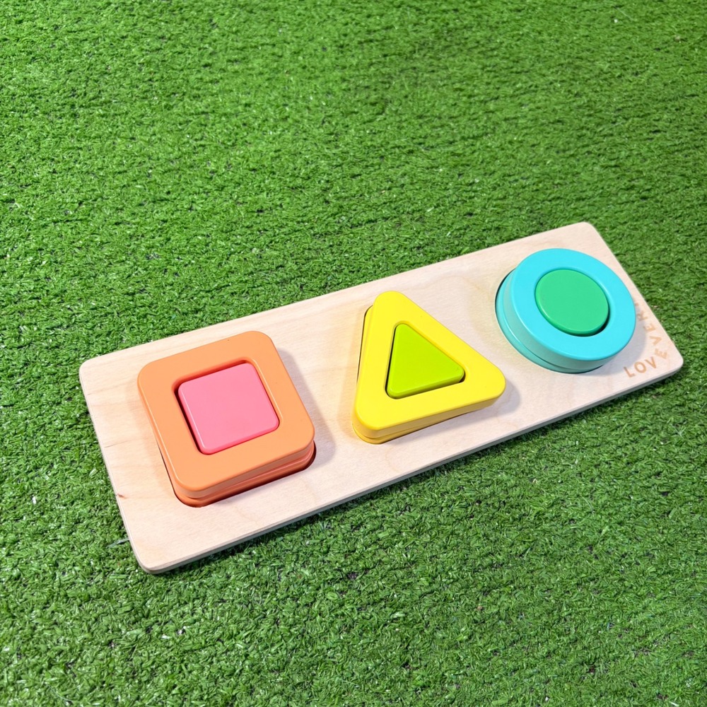 Lovevery Friends of All Shapes Wooden Toddler Puzzle Montessori Learning Toy
